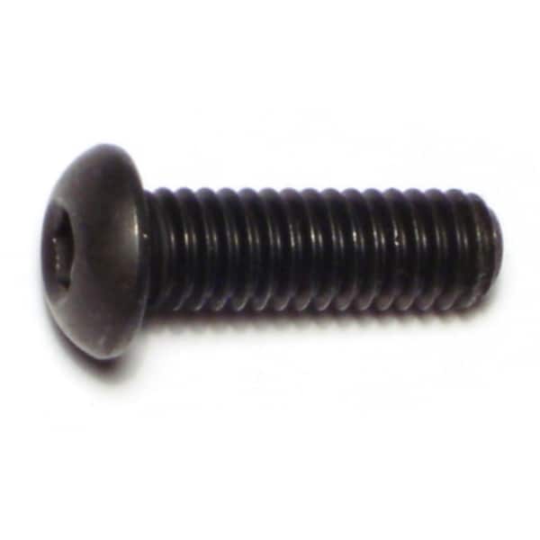 Midwest Fastener 5/16"-18 Socket Head Cap Screw, Button, Plain Steel, 1 in Length, 8 PK 67556 - main